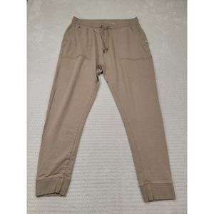 Tasc Sweatpants Mens XL Varisty Brushed Jogger Pants Light Brown